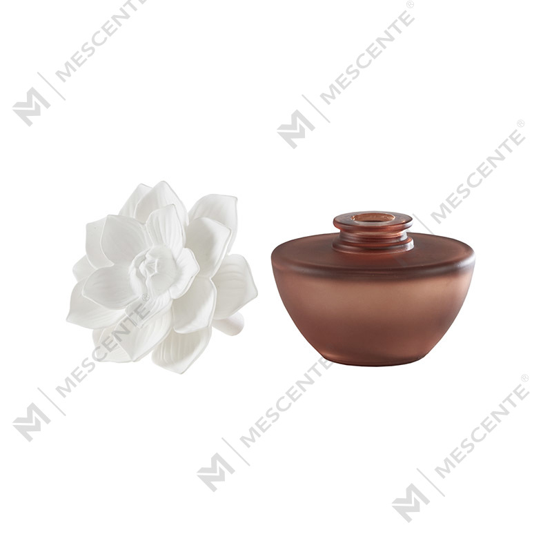 Cumhrán Mini Bláth Bán Ola Diffuser Aroma Giolcach, cumhráin Tacar Bronntanais Diffusers Giolcach na Téalainne