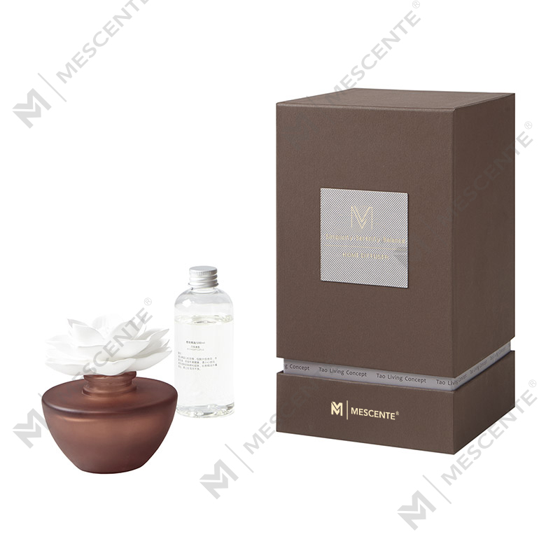 Cumhrán Mini Bláth Bán Ola Diffuser Aroma Giolcach, cumhráin Tacar Bronntanais Diffusers Giolcach na Téalainne