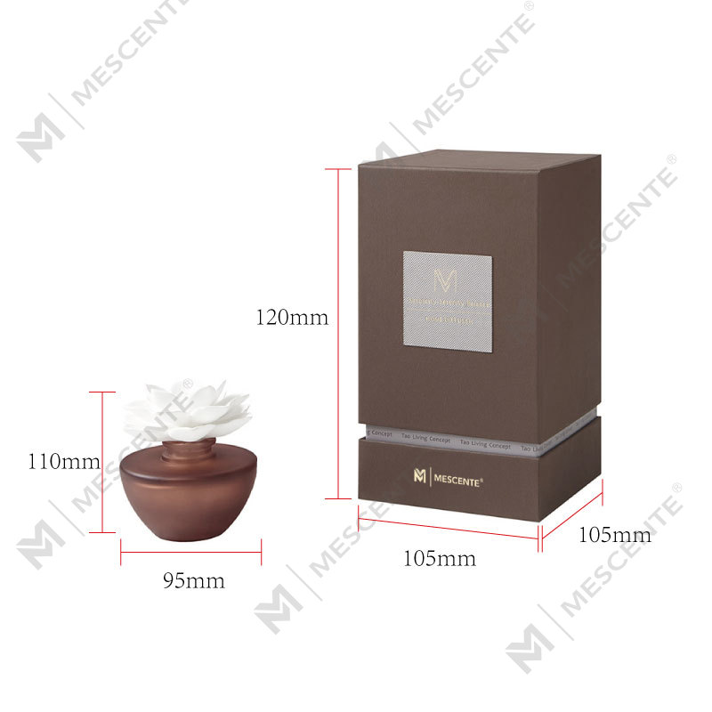 Cumhrán Mini Bláth Bán Ola Diffuser Aroma Giolcach, cumhráin Tacar Bronntanais Diffusers Giolcach na Téalainne
