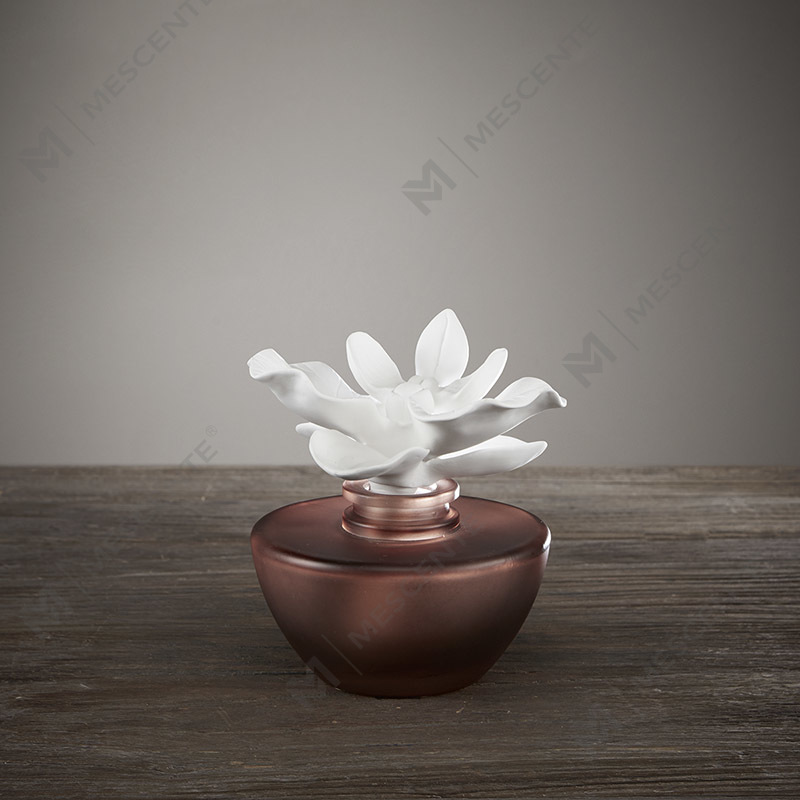 Cumhrán Mini Bláth Bán Ola Diffuser Aroma Giolcach, cumhráin Tacar Bronntanais Diffusers Giolcach na Téalainne