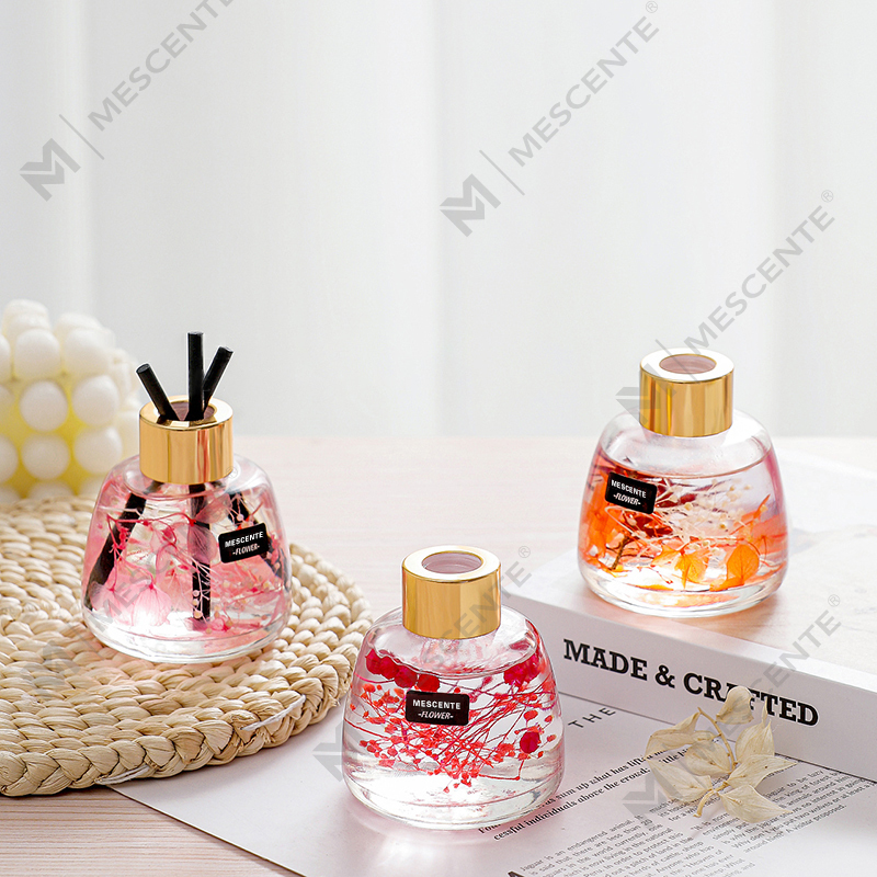 Cumhrán Bláthanna Buidéal Mini Bán Aroma Giolcach Diffuser Ola, Cumhrán Téalainn Giolcach Diffuser Bronntanais