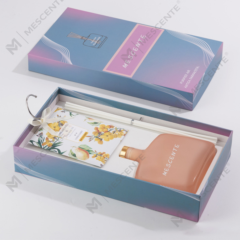 Socraigh Bronntanais Diffuser Coinnle agus Giolcach, Difuser Giolcach cumhra Coinnle Scented