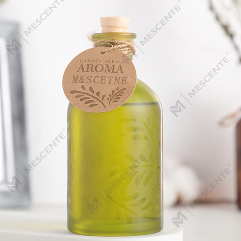 M&Boladh Só Lipéad Príobháideach an Chustaim Gloine Buidéal Buidéal Bláthanna Giolcach Leachtacha Le Bosca Bronntanais