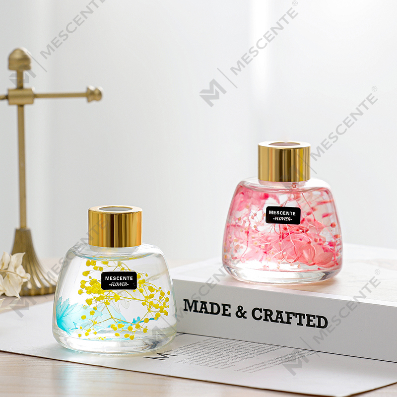 Cumhrán Bláthanna Buidéal Mini Bán Aroma Giolcach Diffuser Ola, Cumhrán Téalainn Giolcach Diffuser Bronntanais