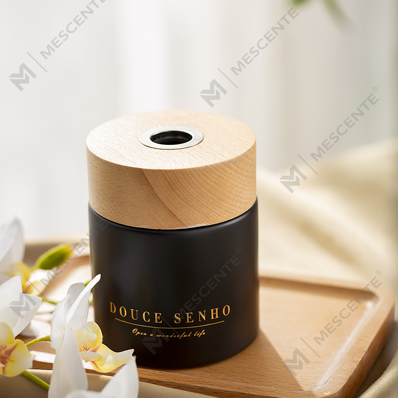 Cumhrán Buidéal Dubh M&Scent Ola Diffuserthóir Aroma Giolcach, Cumhrán Téalainne Tacar Bronntanais Giolcach Diffusers