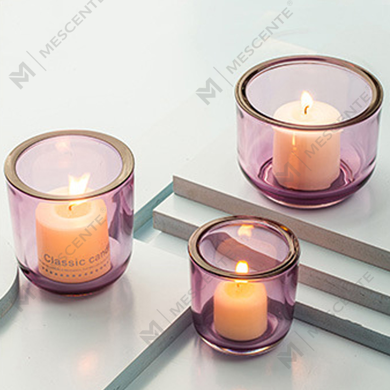 Gloine criostail maisiúil M&Scent Deluxe, coinnleoir ar an mórchóir
