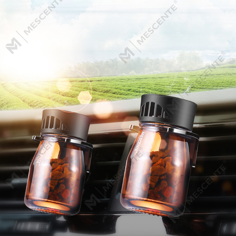 M&Scent Orgánach Lógó Saincheaptha Mini Cumhráin Gluaisteán Buidéil Freshener Aeir, Caidéal Aeir Do Gluaisteán