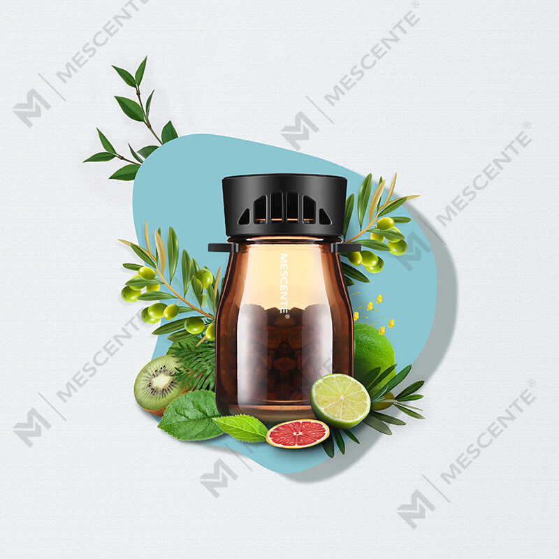 M&Scent Orgánach Lógó Saincheaptha Mini Cumhráin Gluaisteán Buidéil Freshener Aeir, Caidéal Aeir Do Gluaisteán