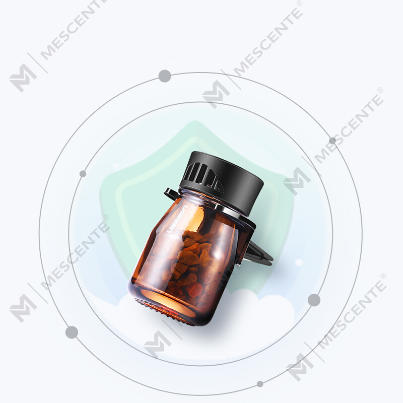 M&Scent Orgánach Lógó Saincheaptha Mini Cumhráin Gluaisteán Buidéil Freshener Aeir, Caidéal Aeir Do Gluaisteán