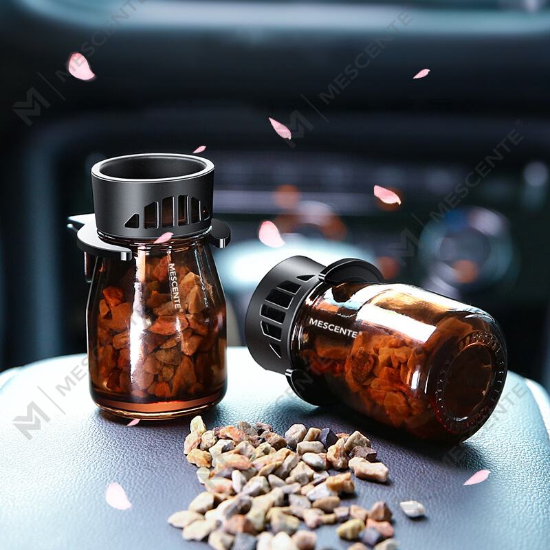 M&Scent Orgánach Lógó Saincheaptha Mini Cumhráin Gluaisteán Buidéil Freshener Aeir, Caidéal Aeir Do Gluaisteán