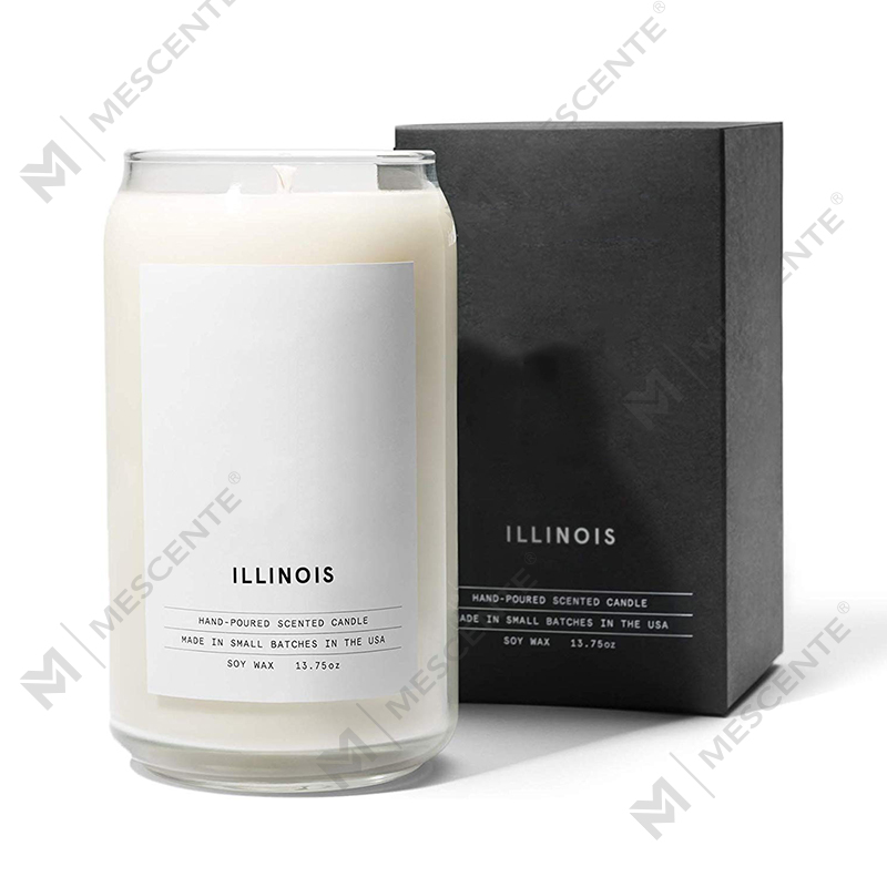M&Scent Orgánach Saincheaptha Ceirmeacha Bó Finne Coinnle Woodwick, Coimeádán Coinnle