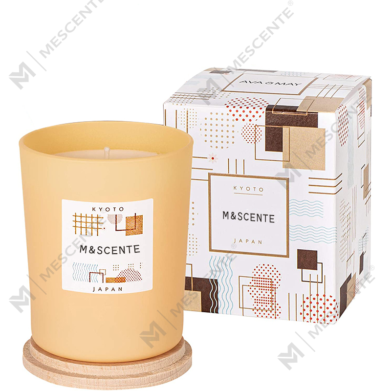 Rinne lipéad príobháideach saincheaptha M&Scent coinnle chic de chéir soighe daite