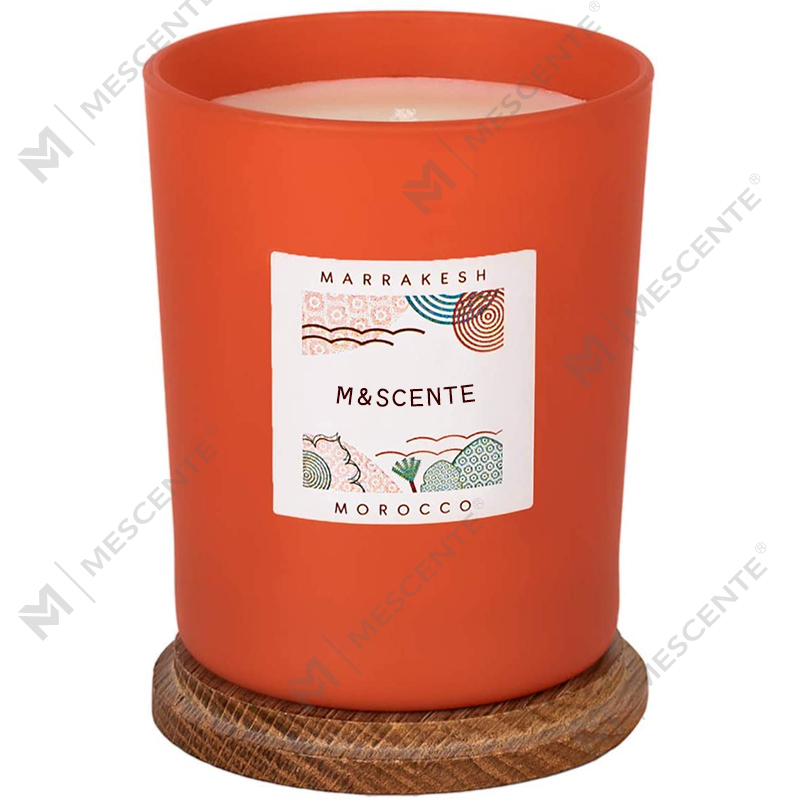 Rinne lipéad príobháideach saincheaptha M&Scent coinnle chic de chéir soighe daite