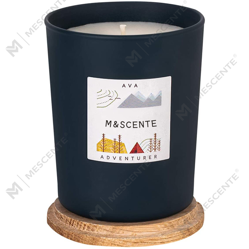 Rinne lipéad príobháideach saincheaptha M&Scent coinnle chic de chéir soighe daite