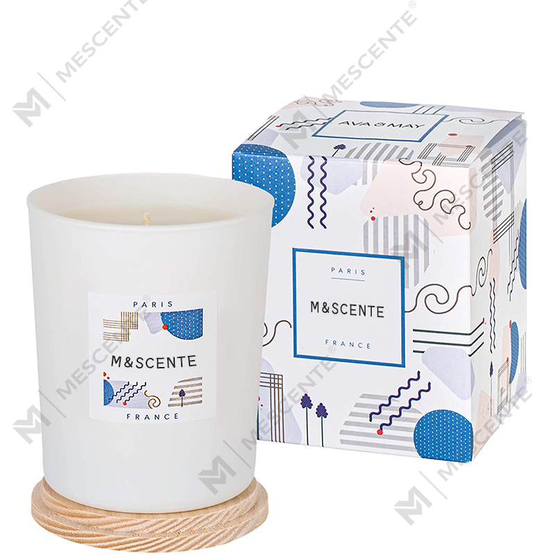 Rinne lipéad príobháideach saincheaptha M&Scent coinnle chic de chéir soighe daite