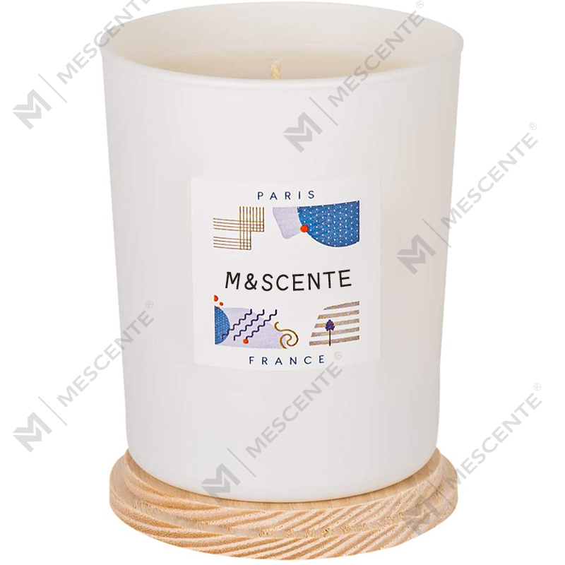 Rinne lipéad príobháideach saincheaptha M&Scent coinnle chic de chéir soighe daite