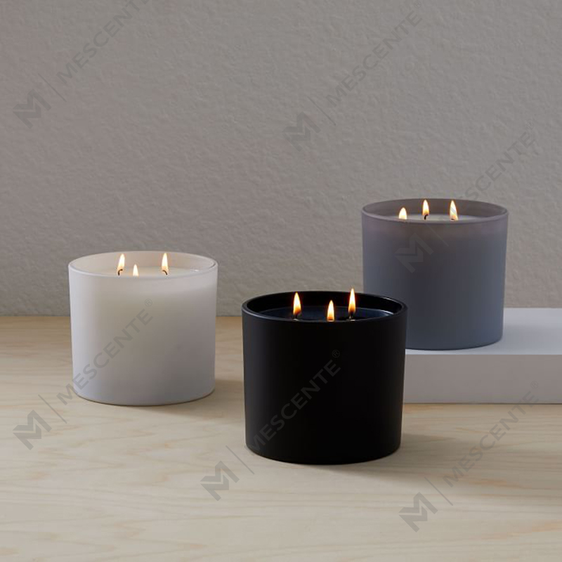 M&SCENT Nollag Nádúrtha a Úsáidtear go forleathan Próca Gloine Coinneal Céir Soighe Scented le Bosca Fillte