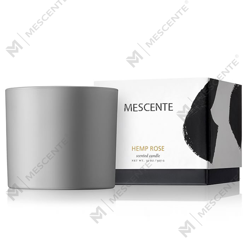M&SCENT Nollag Nádúrtha a Úsáidtear go forleathan Próca Gloine Coinneal Céir Soighe Scented le Bosca Fillte