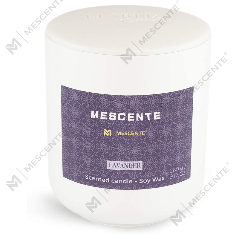 M&Scent Mason Jar Coinnle Mionbhunaithe Soighe, Pacáistiú Só Marmar Coinneal Céir Soighe