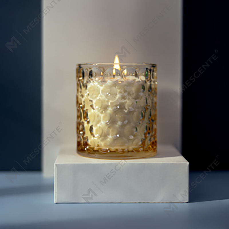 Só Saincheaptha Gloine Daite Soighe Céir Soighe Lipéad Príobháideach Citta Coinnle Scented Lipéadaithe Le Bláthanna Triomaithe