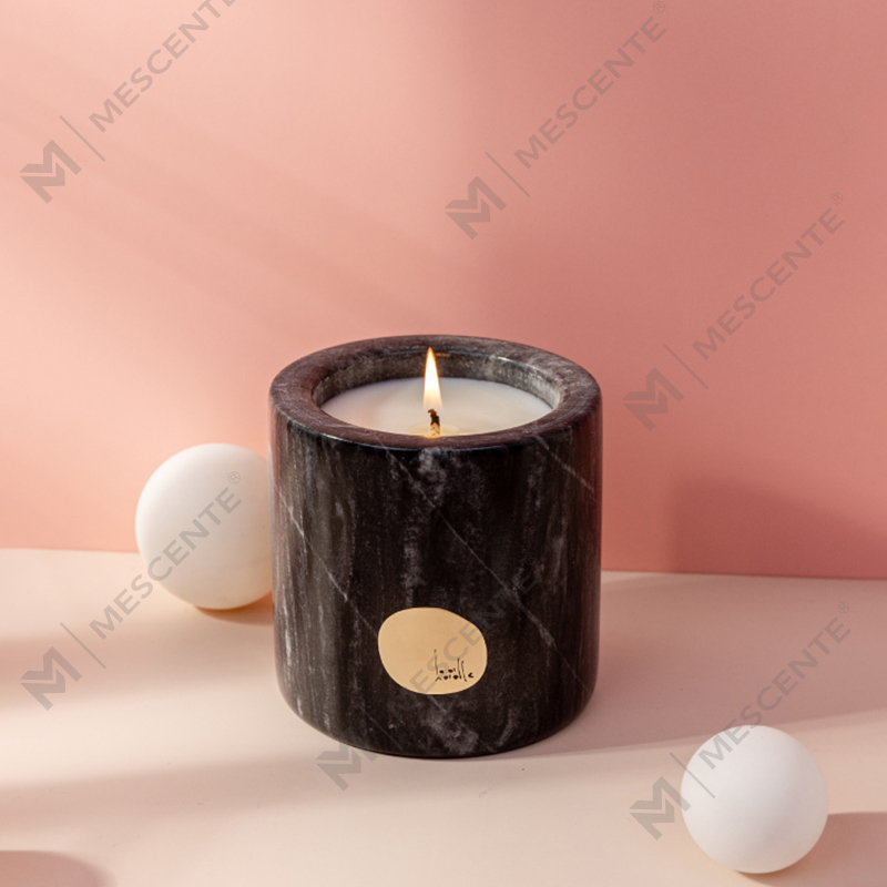 Sealbhóirí Ceirmeacha Lipéad Príobháideach Saincheaptha Só Citta Coinnle Céir Soighe Scented Le Bláthanna Triomaithe Lipéadaithe Citta