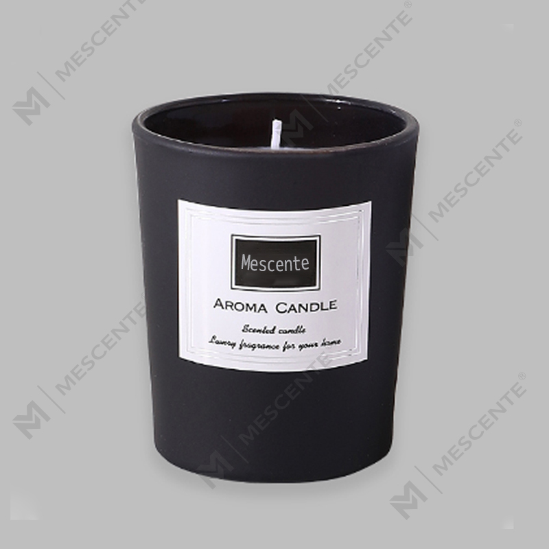 Coinnle céir soighe le boladh peony saincheaptha M&Scent, coinneal scentáilte digiteach