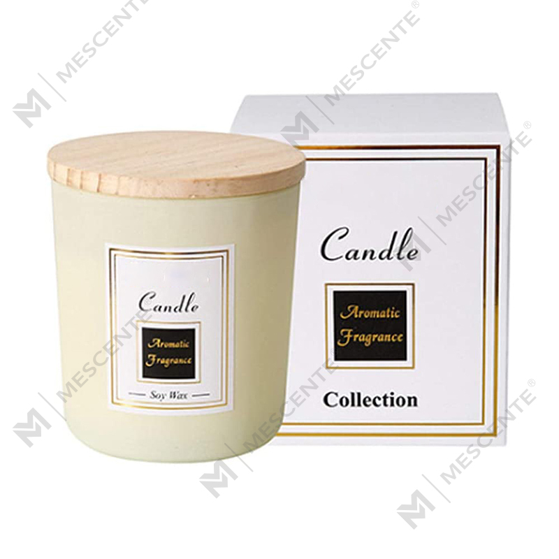 Coinnle soighe clóite lámhdhéanta M&Scent, coinneal éarthach mosquito sandalwood