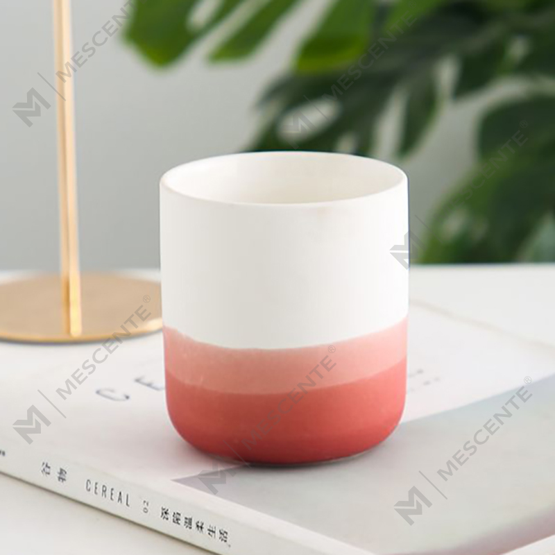 M&Boladh Ceirmeach Maisiúil Vása Gorm agus Bán Taper Sealbhóir Coinnle Tealight, Lóchrainn agus Prócaí Coinnle