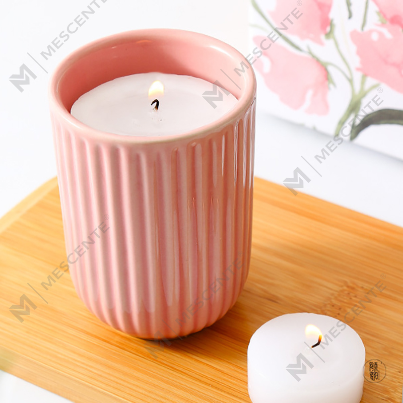 Só Mórdhíola Lipéad Príobháideach Saincheaptha Lipéad Príobháideach Daite Ceirmeacht Céir Soighe Coinnle Scented Woodwick i mBulc