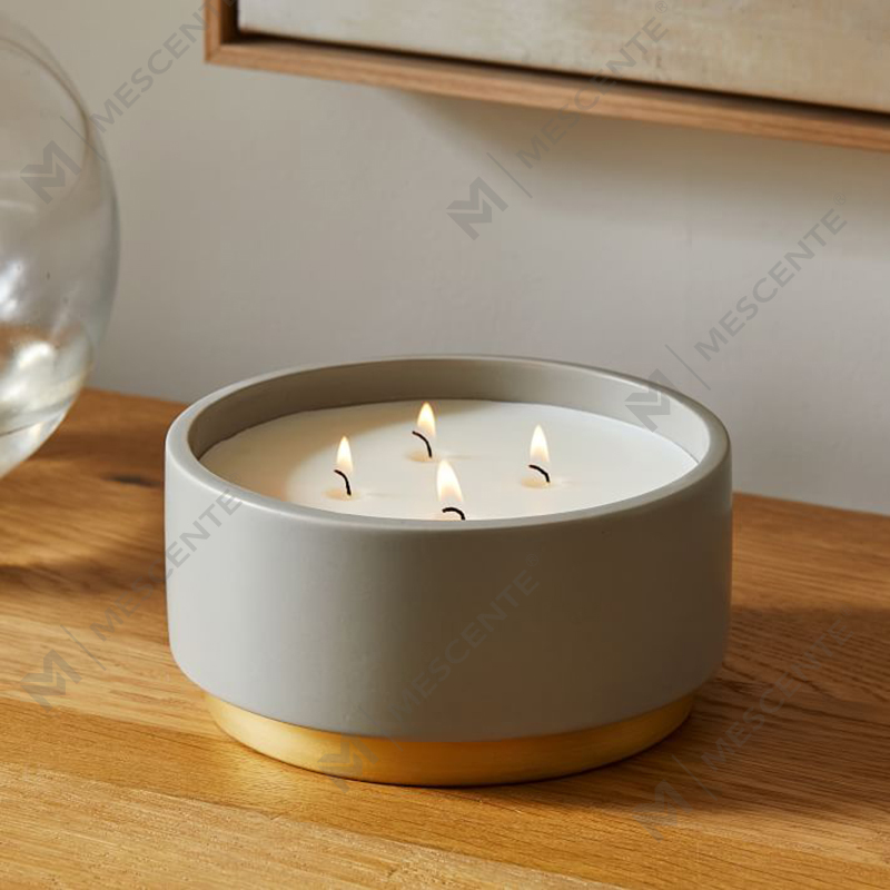 Lipéad Príobháideach Maisiú Baile Coinnle Scented, Lámhdhéanta 4 Coinneal Scented Wick Le Criostail