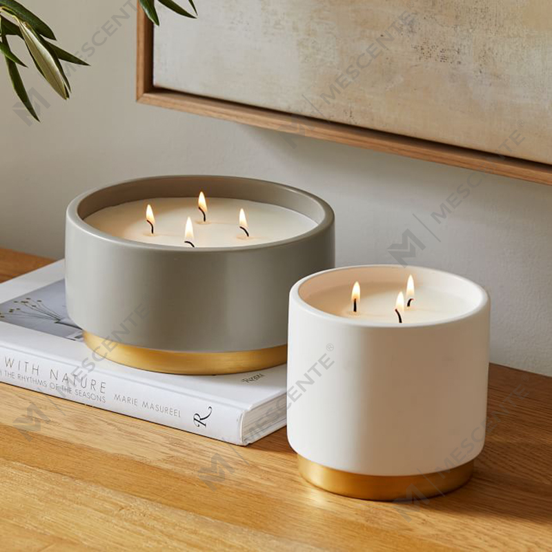 Lipéad Príobháideach Maisiú Baile Coinnle Scented, Lámhdhéanta 4 Coinneal Scented Wick Le Criostail