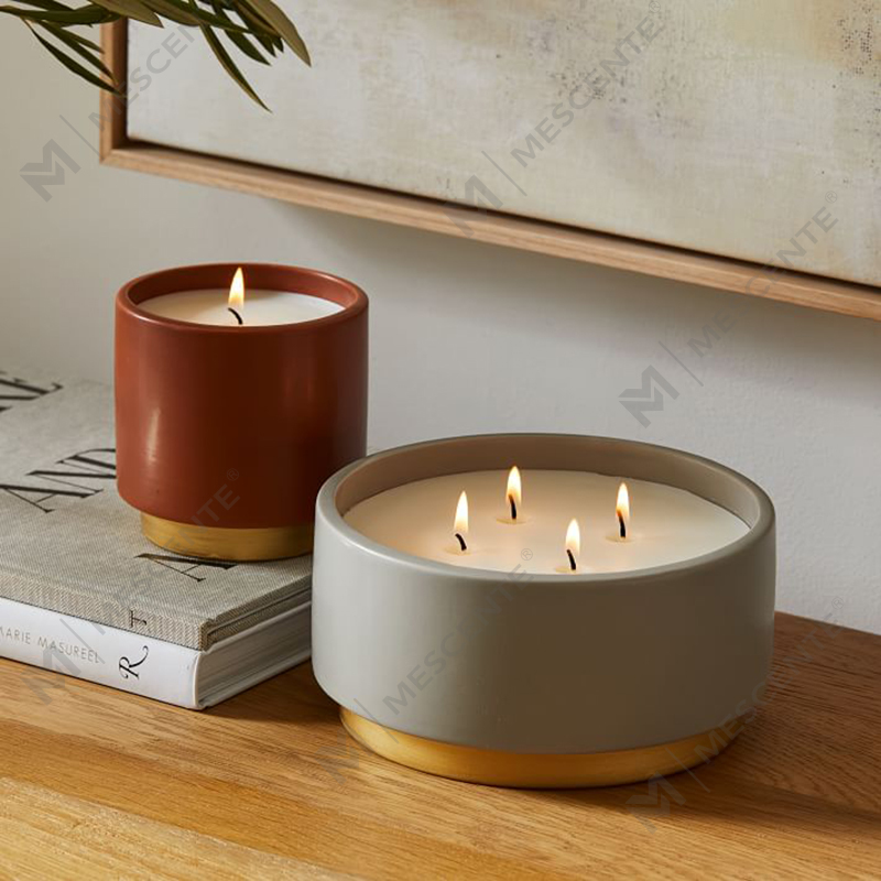 Lipéad Príobháideach Maisiú Baile Coinnle Scented, Lámhdhéanta 4 Coinneal Scented Wick Le Criostail