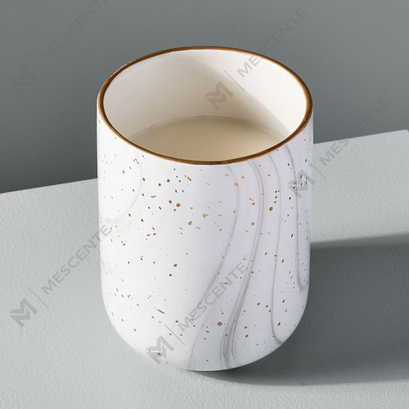 M&Scente White Ceramic Electric Fragrance Coinneal Céir Níos Teo le haghaidh Spa agus Cumhartheiripe