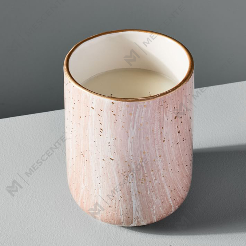 M&Scente White Ceramic Electric Fragrance Coinneal Céir Níos Teo le haghaidh Spa agus Cumhartheiripe