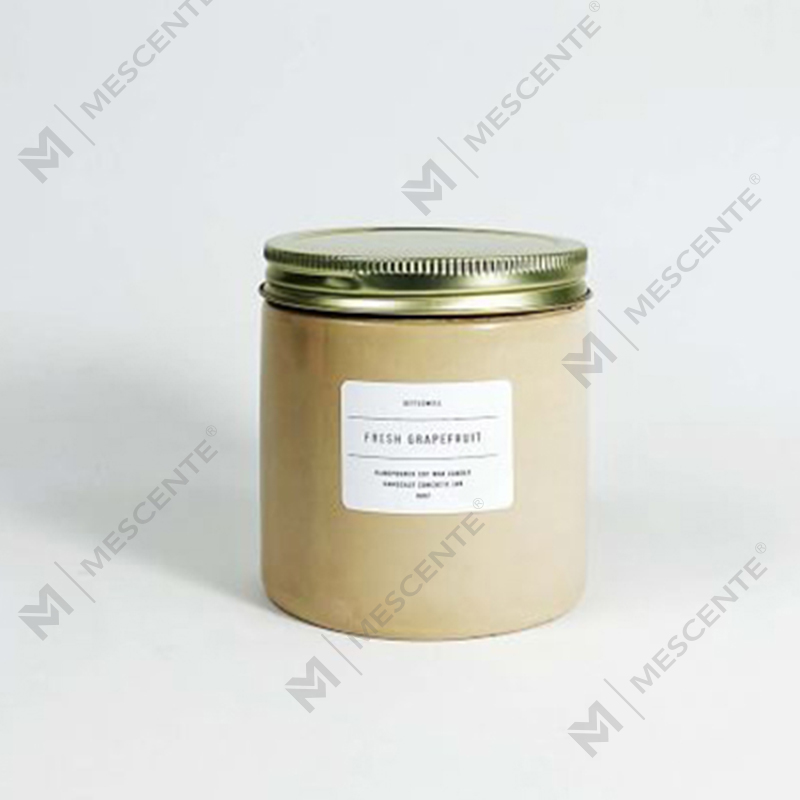 Próca Coincréite Bán an Chustaim Candle Scented le clúdach