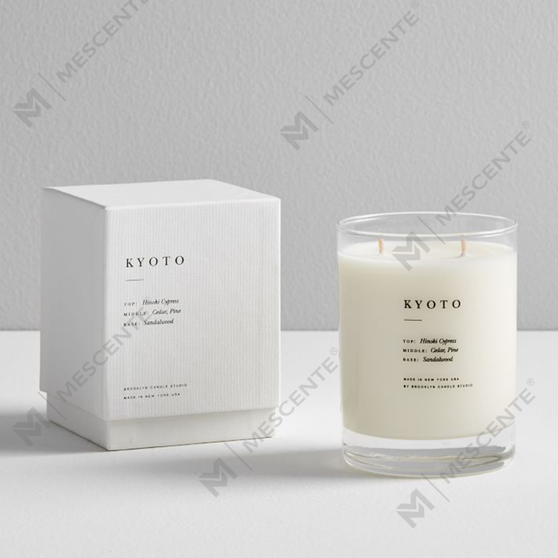M&SENTE Maisiú Baile Táirge Nua Saincheaptha 2 wick Coinnle Scented I bPróca Gloine