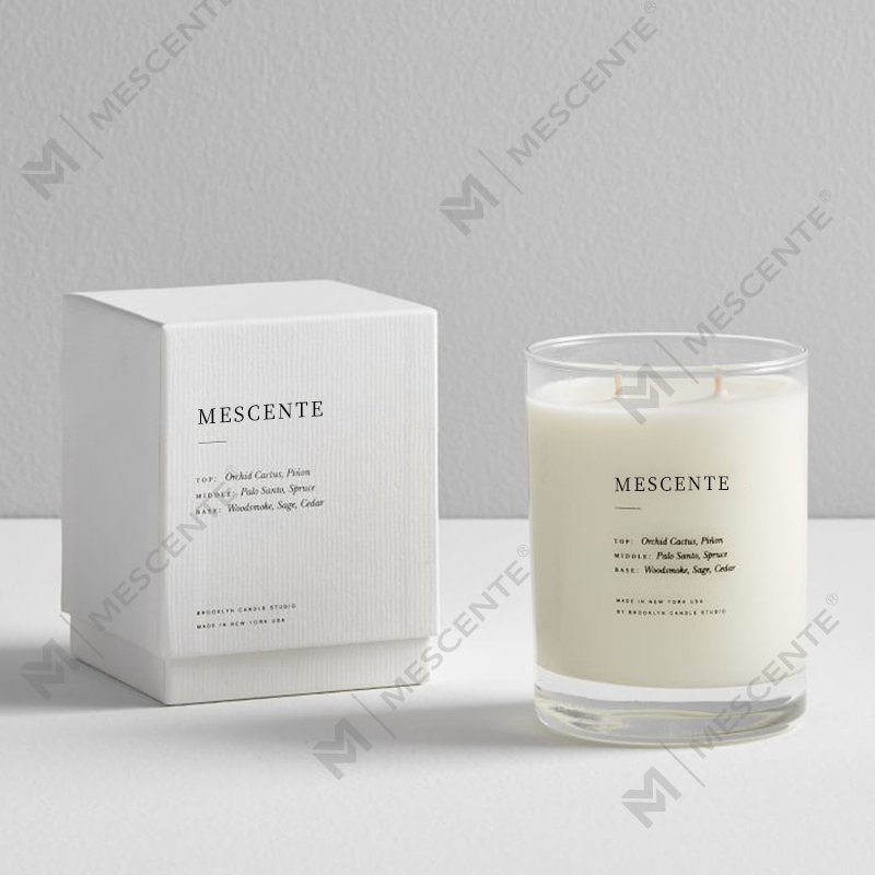 M&SENTE Maisiú Baile Táirge Nua Saincheaptha 2 wick Coinnle Scented I bPróca Gloine