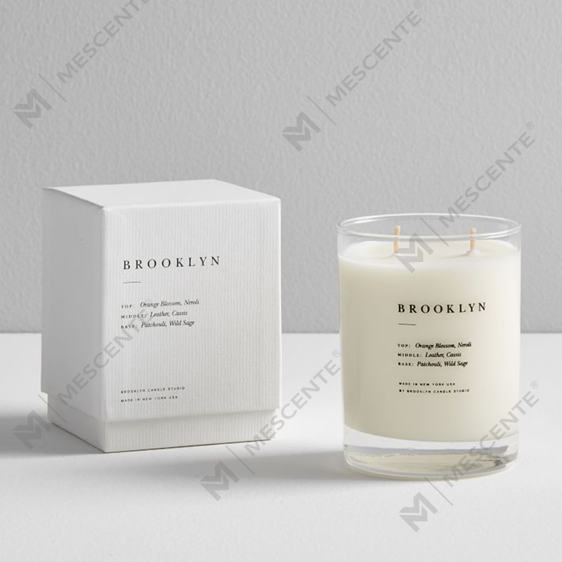 M&SENTE Maisiú Baile Táirge Nua Saincheaptha 2 wick Coinnle Scented I bPróca Gloine