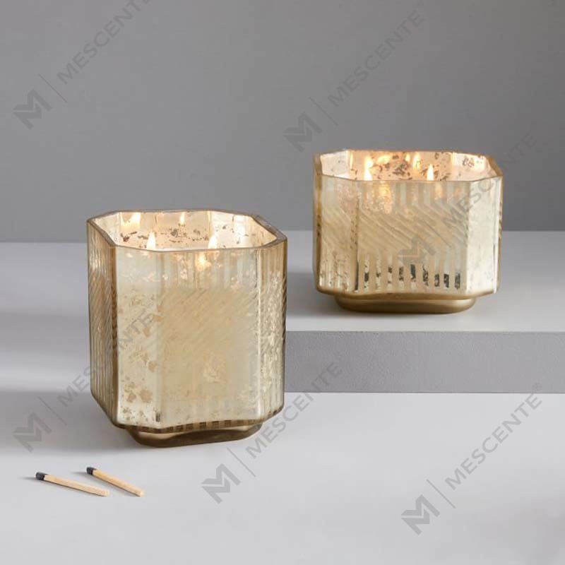 Mórdhíol Saincheaptha Cheap Gloine Céir pairifín Reiligiúnach Deco Mearcair Coinnle Scented