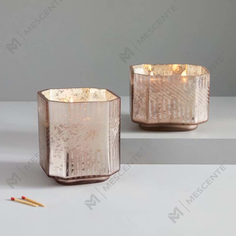 Mórdhíol Saincheaptha Cheap Gloine Céir pairifín Reiligiúnach Deco Mearcair Coinnle Scented