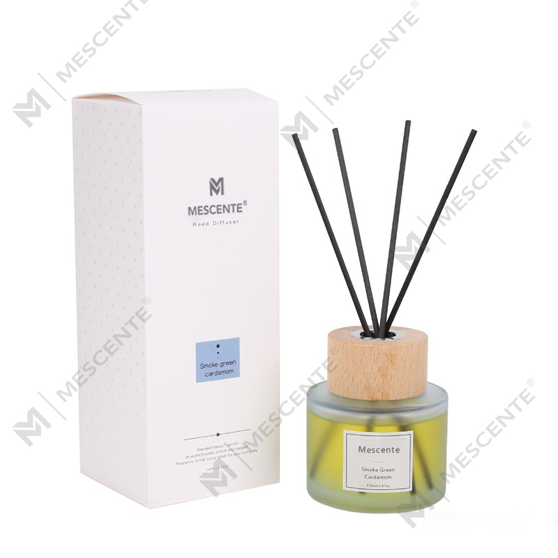 M&Scent mórdhíola só lipéad príobháideach diffuser giolcach buidéal gloine le stopallán