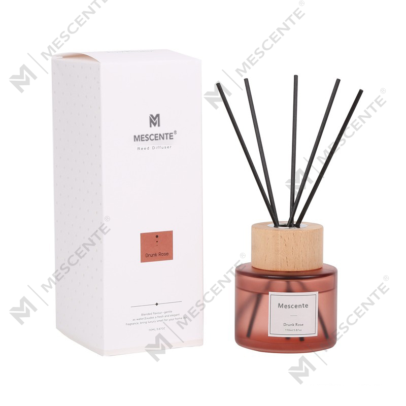 M&Scent mórdhíola só lipéad príobháideach diffuser giolcach buidéal gloine le stopallán