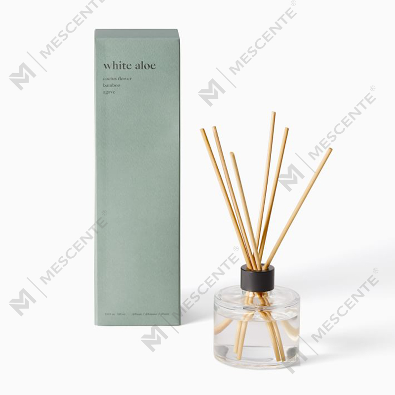M&Scent diffuser giolcach bláthanna lipéad príobháideach só saincheaptha le bosca