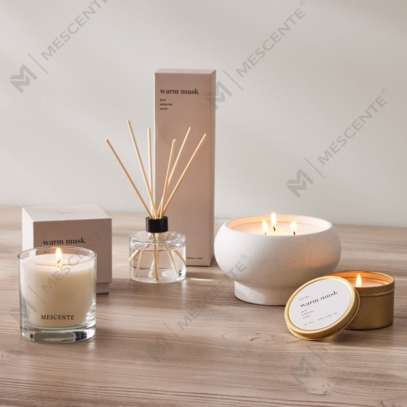 M&Scent diffuser giolcach bláthanna lipéad príobháideach só saincheaptha le bosca