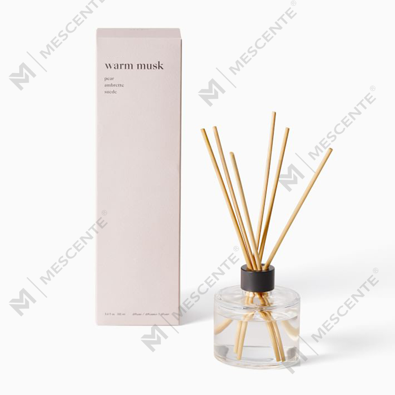M&Scent diffuser giolcach bláthanna lipéad príobháideach só saincheaptha le bosca