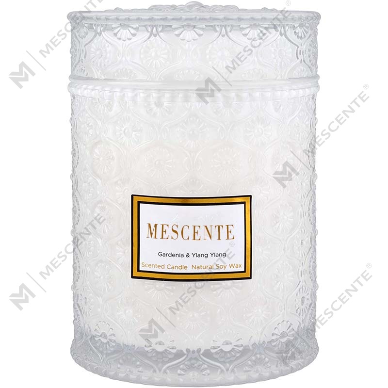 M&S cent Eucalyptus Spearmint Homemade Céir Soighe Céir Bláth Triomaithe Spá Candle