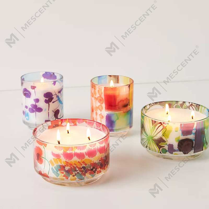 M&Scent Só-Mhaisiúchán Saincheaptha Lipéad Príobháideach 3 Inbhir Ùige Coinnle Céir Soighe Criostal Péintéir Dé Domhnaigh