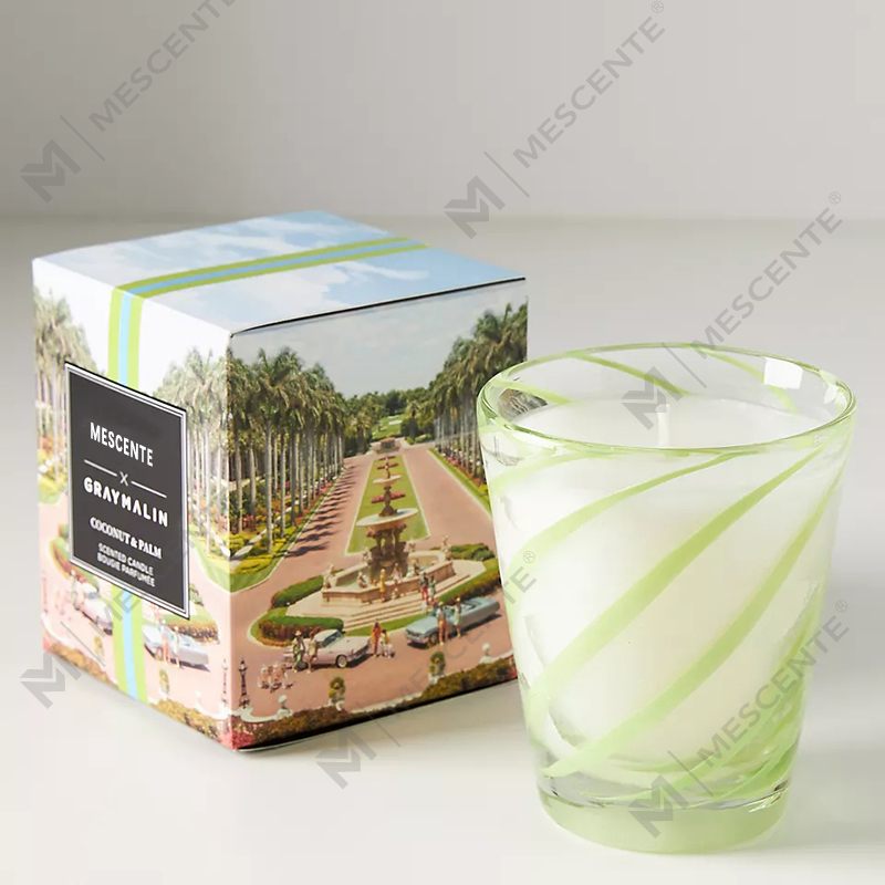 M&Scent Só Bán Céir Soighe Lógó Pearsantaithe Coinnle Scented Bainise