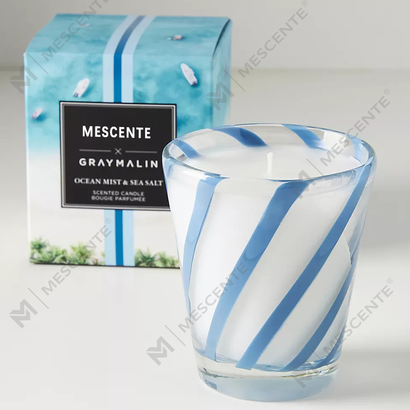 M&Scent Só Bán Céir Soighe Lógó Pearsantaithe Coinnle Scented Bainise