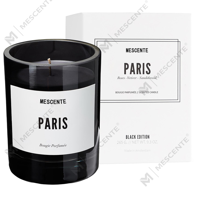 M&Scent Só Mórdhíola Lipéad Príobháideach Black Lógó Pearsantaithe Coinnle Scented